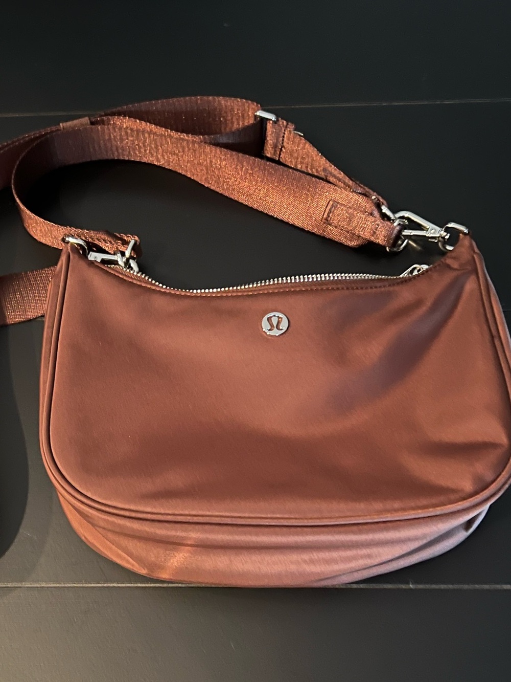 Lululemon City Essentials Small Shoulder Bag 3L, Lava Cake Brown